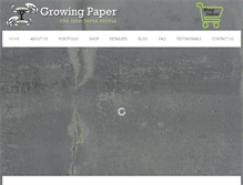 Tablet Screenshot of growingpaper.co.za